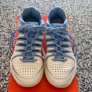 Nike Women's Athletic Sneakers in White and Light Blue